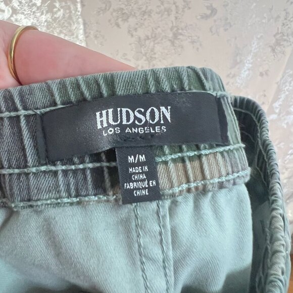 Hudson Women's Utility Jogger With Zip Hem Green Camo Print Size M - Picture 7 of 10